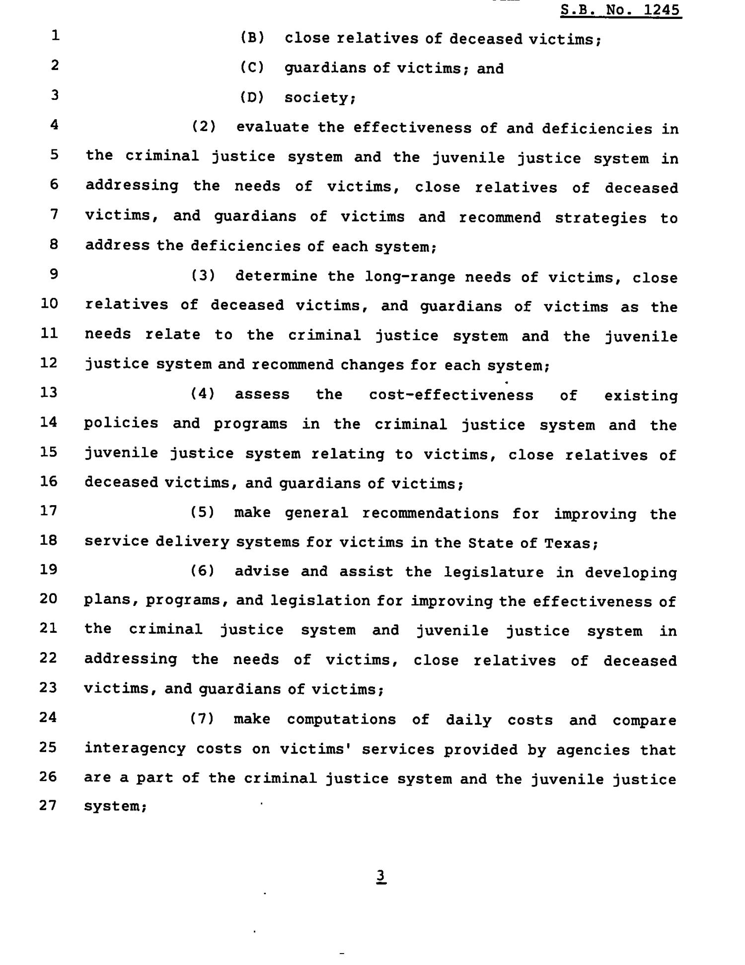 78th Texas Legislature, Regular Session, Senate Bill 1245, Chapter 927
                                                
                                                    [Sequence #]: 3 of 11
                                                