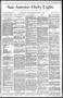 Newspaper: San Antonio Daily Light. (San Antonio, Tex.), Vol. 8, No. 66, Ed. 1 W…