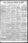 Newspaper: San Antonio Daily Light. (San Antonio, Tex.), Vol. 8, No. 158, Ed. 1 …