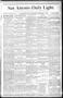 Thumbnail image of item number 1 in: 'San Antonio Daily Light. (San Antonio, Tex.), Vol. 8, No. 174, Ed. 1 Wednesday, September 5, 1888'.
