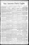 Newspaper: San Antonio Daily Light. (San Antonio, Tex.), Vol. 8, No. 192, Ed. 1 …