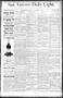 Thumbnail image of item number 1 in: 'San Antonio Daily Light. (San Antonio, Tex.), Vol. 9, No. 123, Ed. 1 Friday, June 14, 1889'.
