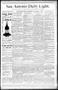 Thumbnail image of item number 1 in: 'San Antonio Daily Light. (San Antonio, Tex.), Vol. 9, No. 197, Ed. 1 Wednesday, September 11, 1889'.