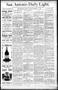 Thumbnail image of item number 1 in: 'San Antonio Daily Light. (San Antonio, Tex.), Vol. 9, No. 226, Ed. 1 Tuesday, October 15, 1889'.