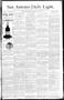 Newspaper: San Antonio Daily Light. (San Antonio, Tex.), Vol. 10, No. 103, Ed. 1…