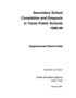 Report: Secondary School Completion and Dropouts in Texas Public Schools: 199…