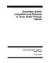 Report: Secondary School Completion and Dropouts in Texas Public Schools: 199…