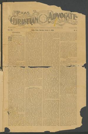 Primary view of object titled 'Texas Christian Advocate (Dallas, Tex.), Vol. 45, No. 6, Ed. 1 Thursday, October 6, 1898'.