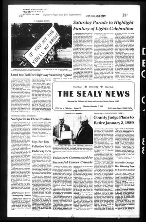 Primary view of object titled 'The Sealy News (Sealy, Tex.), Vol. 101, No. 38, Ed. 1 Thursday, December 1, 1988'.