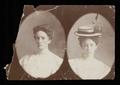 Photograph: [Cassie Hale in two oval photographs]