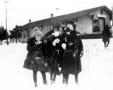 Primary view of [Group of School Teachers in front of the Leander Train Depot]