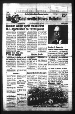 Primary view of object titled 'Castroville News Bulletin (Castroville, Tex.), Vol. 27, No. 15, Ed. 1 Thursday, April 10, 1986'.