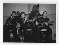 Photograph: [Six-Piece Band in Military Uniform Playing at Acorn 39 Party]