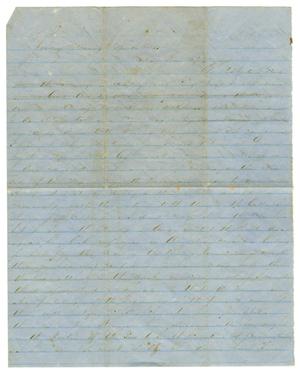 Primary view of object titled '[Letter from David Fentress to his wife Clara, April 16, 1865]'.
