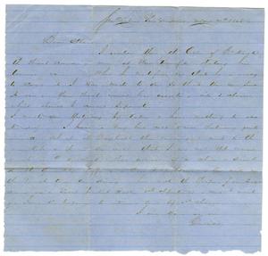 Primary view of object titled '[Letter from David Fentress to his wife Clara, May 7, 1865]'.