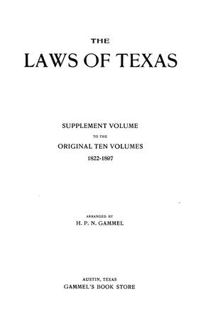 Primary view of object titled 'The Laws of Texas, 1926 [Volume 24]'.