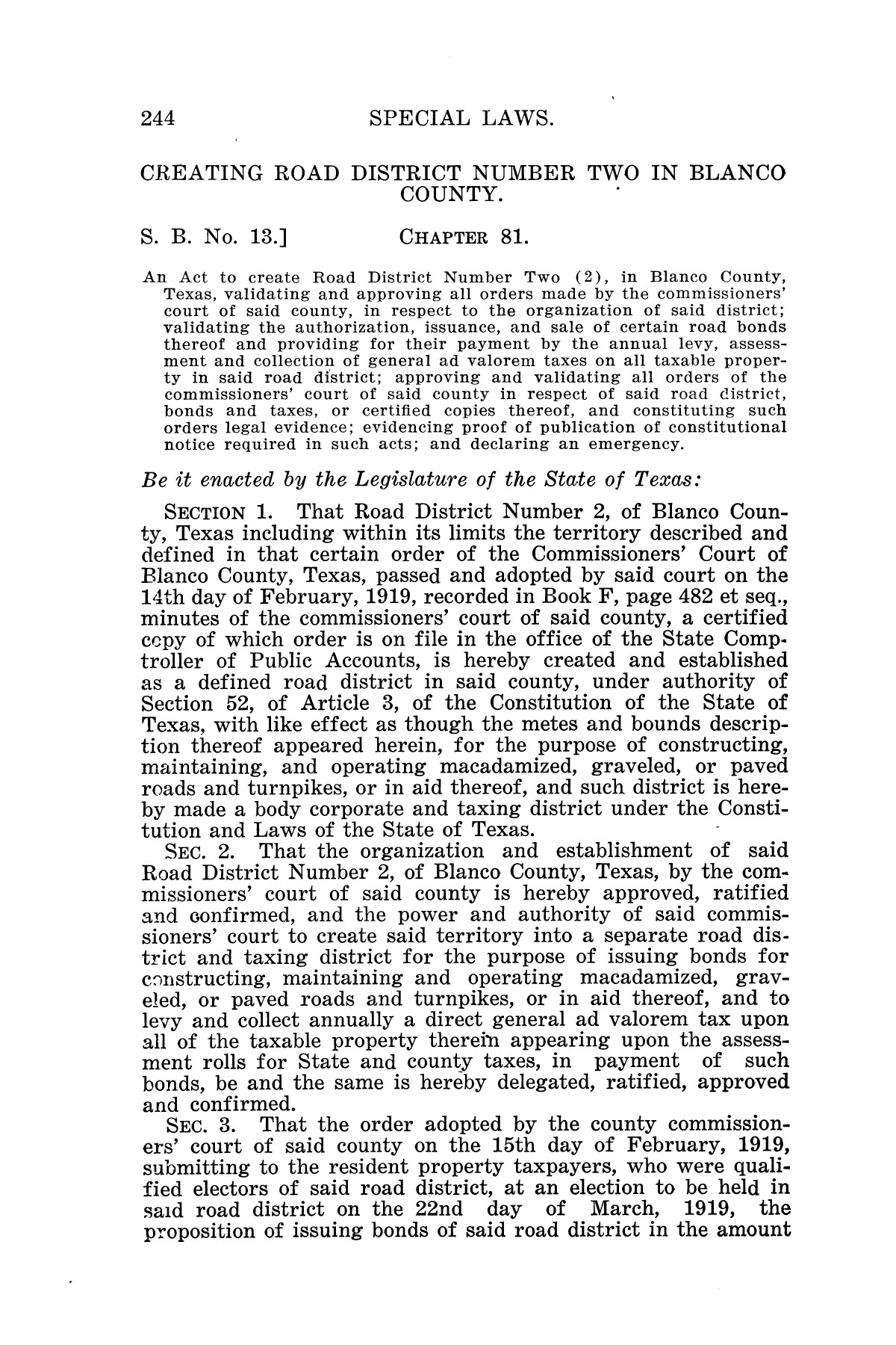 The Laws of Texas, 1926 [Volume 24]
                                                
                                                    [Sequence #]: 276 of 1784
                                                
