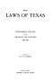 Book: The Laws of Texas, 1926 [Volume 24]