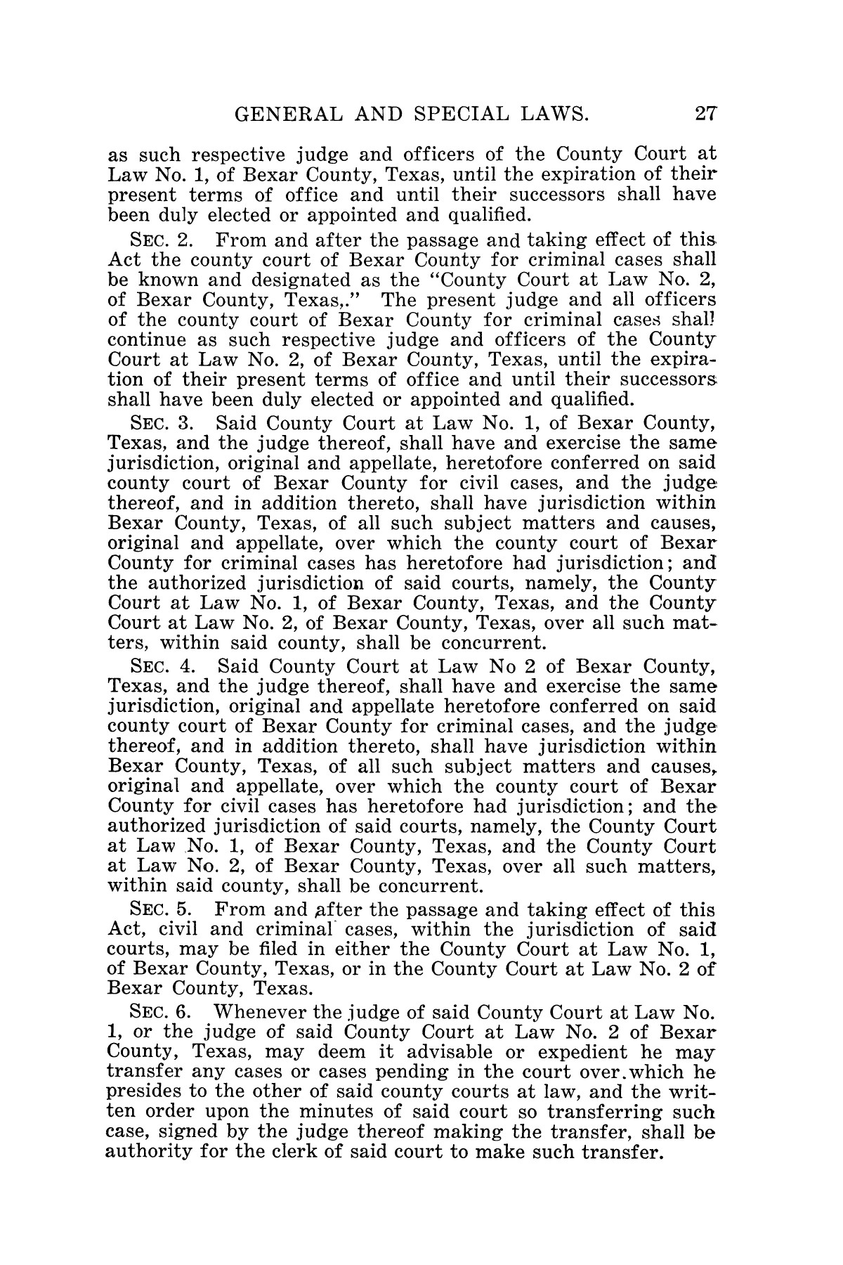 The Laws of Texas, 1927 [Volume 25]
                                                
                                                    [Sequence #]: 43 of 1111
                                                