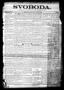 Newspaper: Svoboda. (La Grange, Tex.), Vol. 22, No. 1, Ed. 1 Tuesday, January 1,…