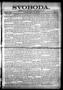 Newspaper: Svoboda. (La Grange, Tex.), Vol. 23, No. 41, Ed. 1 Friday, May 22, 19…