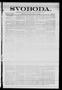 Newspaper: Svoboda. (La Grange, Tex.), Vol. 24, No. 5, Ed. 1 Friday, January 15,…