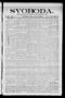 Newspaper: Svoboda. (La Grange, Tex.), Vol. 25, No. 23, Ed. 1 Tuesday, March 22,…