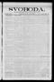 Newspaper: Svoboda. (La Grange, Tex.), Vol. 25, No. 26, Ed. 1 Friday, April 1, 1…