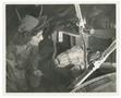 Photograph: [Jane Kendeigh with Injured Soldier on Flight]