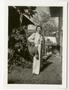 Primary view of [Mary Lou Laager With Helmet and Pack]