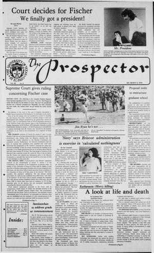 Primary view of object titled 'The Prospector (El Paso, Tex.), Vol. 40, No. 2, Ed. 1 Thursday, May 2, 1974'.