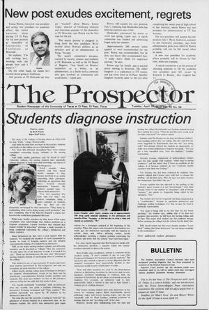 Primary view of The Prospector (El Paso, Tex.), Vol. 45, No. 54, Ed. 1 Tuesday, April 10, 1979