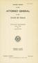 Thumbnail image of item number 3 in: 'Monthly Report of the Attorney General of the State of Texas, Volume 3, Number 6, June 1941'.
