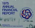 Report: Texas Annual Financial Report: 1975, Volume 1