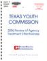 Report: Texas Youth Commission Review of Agency Treatment Effectiveness: 2006