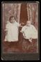 Photograph: [Portrait of Two Unknown Children in White Gowns]