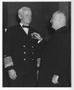 Photograph: [Fleet Admiral Chester W. Nimitz Receives Award from Cardinal Spellma…