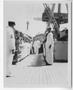 Photograph: [Captain Chester W. Nimitz Walking Between Two Rows of Enlisted U.S. …