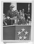Primary view of [Fleet Admiral Chester W. Nimitz Speaking at Welcome Home Parade]