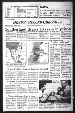 Primary view of object titled 'Denton Record-Chronicle (Denton, Tex.), Vol. 76, No. 194, Ed. 1 Friday, March 16, 1979'.