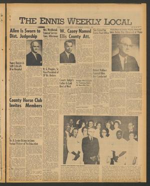 Primary view of object titled 'The Ennis Weekly Local (Ennis, Tex.), Vol. 44, No. 36, Ed. 1 Thursday, October 9, 1969'.