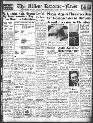 Primary view of object titled 'The Abilene Reporter-News (Abilene, Tex.), Vol. 60, No. 105, Ed. 2 Monday, September 30, 1940'.