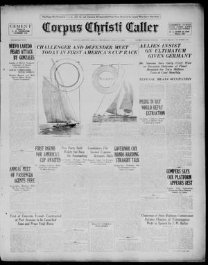 Primary view of object titled 'Corpus Christi Caller (Corpus Christi, Tex.), Vol. 22, No. 135, Ed. 1, Thursday, July 15, 1920'.