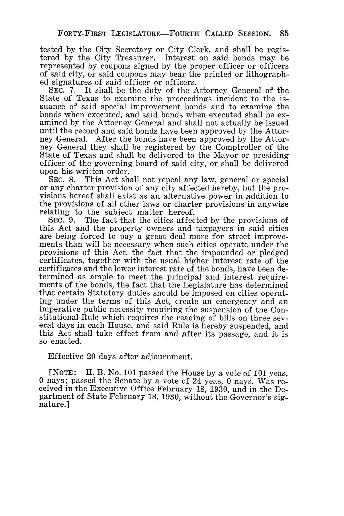 The Laws of Texas, 1929-1931 [Volume 27]
                                                
                                                    [Sequence #]: 97 of 1943
                                                