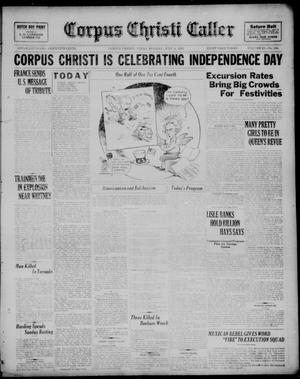 Primary view of object titled 'Corpus Christi Caller (Corpus Christi, Tex.), Vol. 23, No. 134, Ed. 1, Monday, July 4, 1921'.