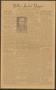 Newspaper: Yellow Jacket Yapper (Cleburne, Tex.), Vol. [10], No. [1], Ed. 1 Thur…
