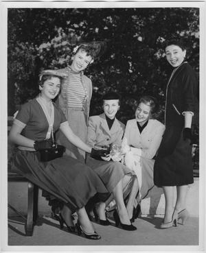 Primary view of object titled '[1954 North Texas Homecoming Queen candidates #1]'.