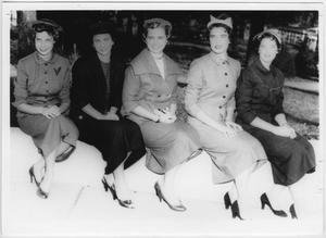 Primary view of object titled '[1955 North Texas Homecoming Queen and her court #1]'.