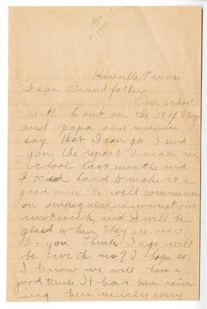 Primary view of [Letter from Chester W. Nimitz to his Grandfather, Unknown Date]