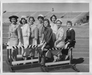 Primary view of object titled '[1959 North Texas Relay Queen candidates at Fouts Field]'.